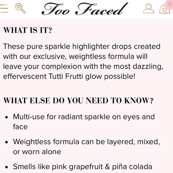 Too Faced Tutti Frutti Fresh Squeezed Highlighter Drops - Picture 5 of 10